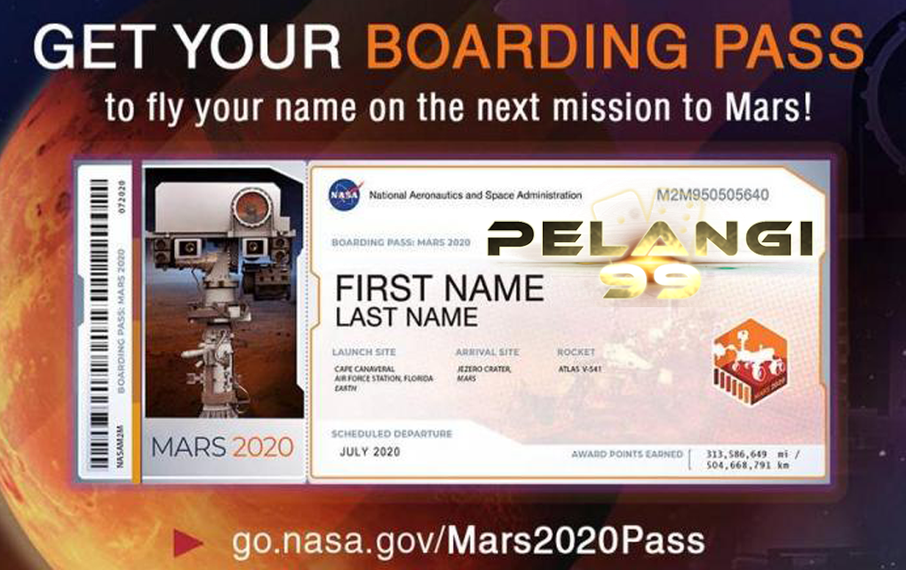 NASA Bagikan Boarding Pass ke Mars