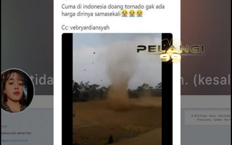 Cuma di Indonesia doang tornado gak ada harga dirinya sama sekali