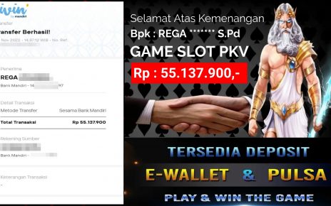 Selamat Kemenangan PKV SLOT Rp : 55.137.900,-