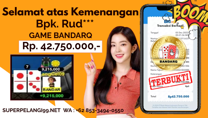 BUKTI KEMENANGAN MEMBER SETIA PELANGI99 | BANDARQ