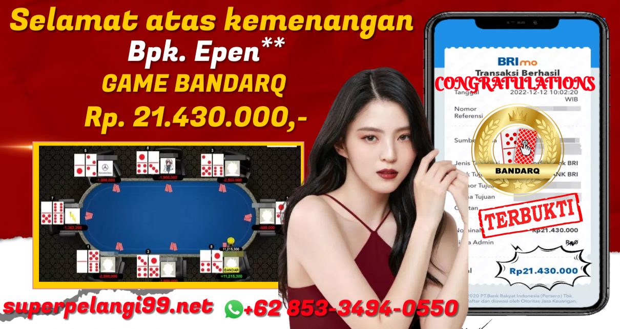 BUKTI KEMENANGAN PELANGI99 | BANDARQ