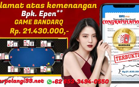 BUKTI KEMENANGAN PELANGI99 | BANDARQ