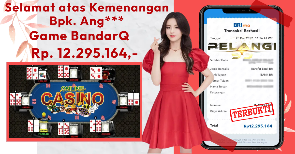 Bukti Kemenangan Bermain Bandarq di Pelangi99