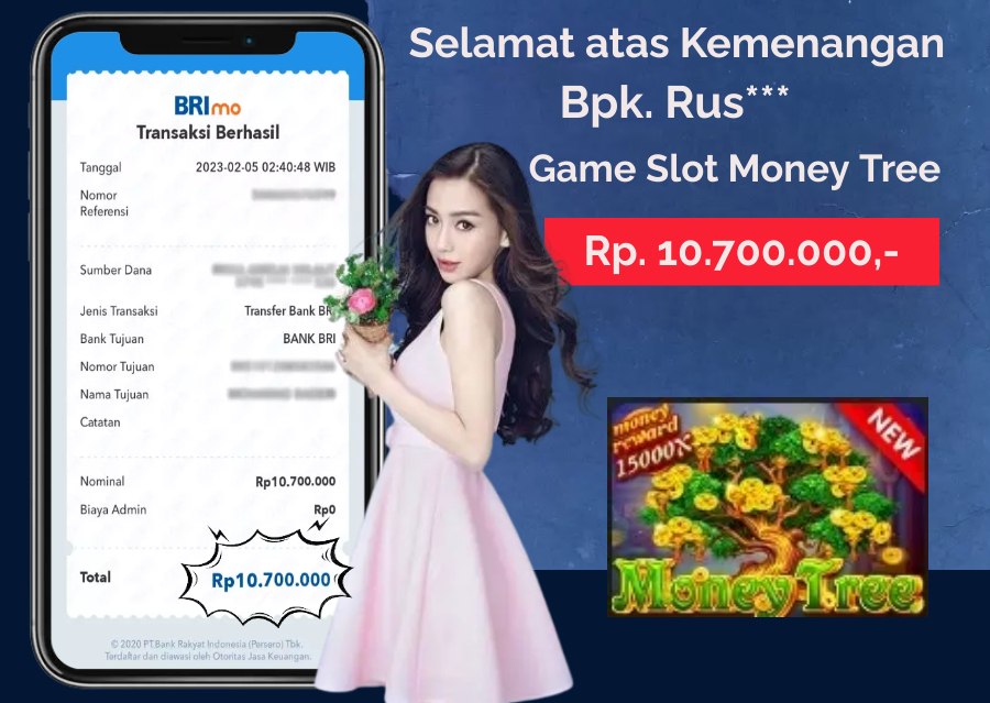 Bukti Kemenangan Bermain Slot Money Tree