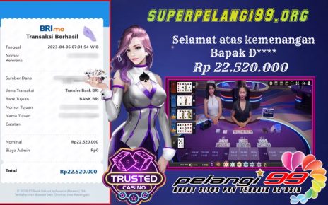 Win 22jt pkv live casino bersama pelangi99