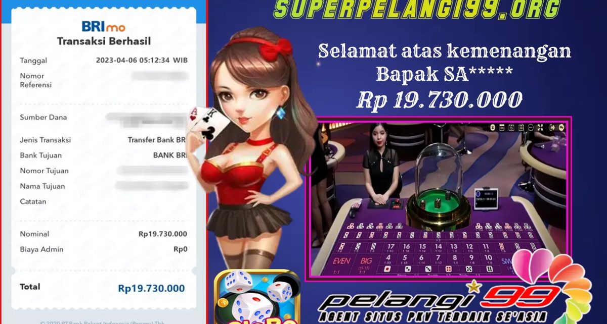 Hanya di pelangi99 bisa win 19jt