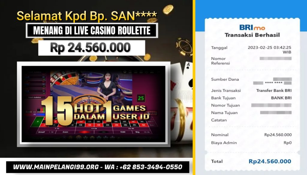 PKV LIVE CASINO ROULETTE WIN 24JT