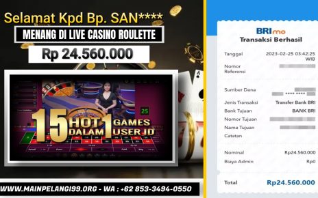 PKV LIVE CASINO ROULETTE WIN 24JT