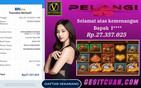 BERMAIN SLOT BERSAMA PELANGI99 WIN 27JT