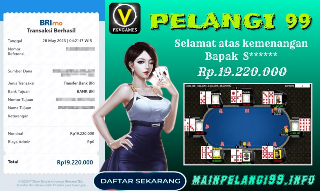 WIN BESAR BERMAIN BANDARQ BERSAMA PELANGI99