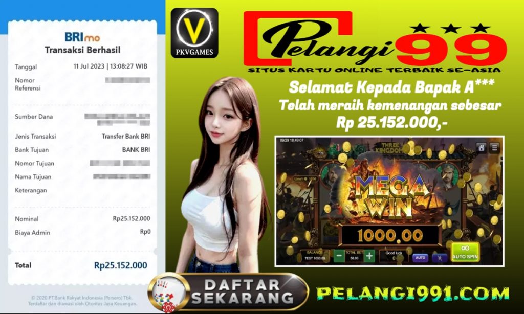 JACKPOT 25JT DI SLOT THREE KINGDOMS